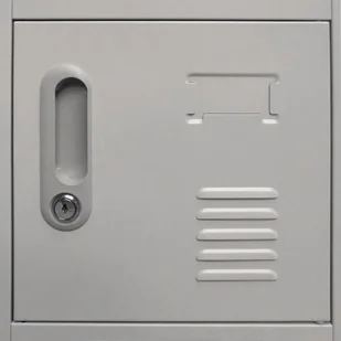 vidaXL Szafka z 18 zamykanymi przegrodami, metalowa, 90 x 40 x 180 cm - Komody - miniaturka - grafika 2