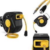 Węże ogrodowe i zraszacze - MSW Zwijacz automatyczny bęben naścienny z wężem pneumatycznym do sprężarki przyłącze 1/4 dł 11m Zwijacz automatyczny bęben naścienny z wężem pneumatycznym do sprężarki przyłącze 1/4 dł 11m Darmowa 10060674 - miniaturka - grafika 1