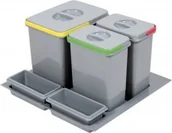 Kosze na śmieci - Rejs Pojemnik na odpady PRACTIKO do "60" 3-koszowy WE14.1828.05.000 - miniaturka - grafika 1