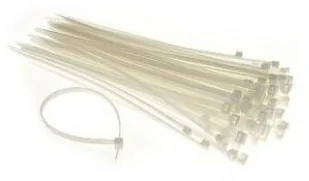 DEDRA Opaski zaciskowe 11B48301 4.8 x 300 mm 25 szt.) Biały - Pozostałe wyposażenie warsztatu - miniaturka - grafika 2