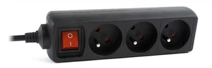 Gembird UPS listwa zasilająca 3FR/16A/C14/0.6m/czarna (EG-PSU3F-01) - Listwy zasilające - miniaturka - grafika 2
