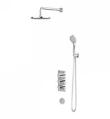 Stelaże i zestawy podtynkowe do WC - Omnires SYSYS01X CR Termostatyczny system wannowy podtynkowy chrom - miniaturka - grafika 1