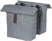 Sakwy rowerowe - Basil City Double Pannier Bag 28-32l, grey melee 2021 Sakwy 18072 - miniaturka - grafika 1