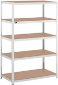 Szafy i regały magazynowe - MSW MSW Regał magazynowy 120 x 60 x 180 cm 5 x 150 kg szary MSW-STSH-32 - miniaturka - grafika 1