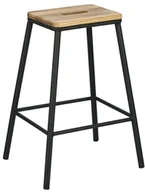 Taborety i hokery - Intesi Stołek barowy Seattle Black F-179147 - miniaturka - grafika 1