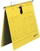 Teczki i skoroszyty - FALKEN Skoroszyt zawieszkowy Falken UniReg opakowanie 25 szt. Wyprodukowano w Niemczech. Tekturowy A4 z plastikową fiszką do opisu żółty Idealny do kartoteki do biur i urzędów. Błękitny Anioł 80002827 - miniaturka - grafika 1