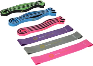 HMS Zestaw gum do ćwiczeń GU04 GU06 Premium - 1008625 - Gumy, taśmy, ekspandery - miniaturka - grafika 2