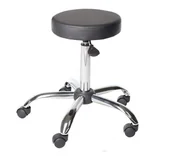 Krzesła i taborety kosmetyczne - Prosedia taboret okrągły Silver  SNO - miniaturka - grafika 1