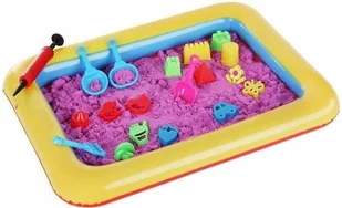 Piasek Kinetyczny Zestaw + Foremki + Basen - Masy plastyczne - miniaturka - grafika 2