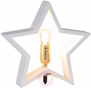 Best Season Drewniana gwiazda Lysekil, biała, do postawienia - Oświetlenie świąteczne - miniaturka - grafika 3