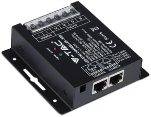 V-TAC Sterownik Taśm LED RGB Radiowy 12V/24V 288W/576W RJ45 VT-2420 - Akcesoria do oświetlenia - miniaturka - grafika 6
