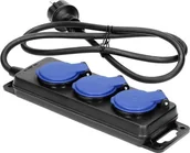 Przedłużacze i rozgałęźniki - Orno PRZEDŁUŻACZ WARSZTAT 3x GNIAZDA IP44 GUMA 3x1,5mm2 OR-AE-13158-3M OR-AE-13158-3M - miniaturka - grafika 1