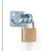 Zawiasy, okucia i inne akcesoria - AJ Produkty Uchwyt na kłódkę z ryglem - miniaturka - grafika 1