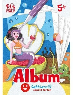Sabbiarelli Album do kolorowania piaskiem Syreny 5l+ SABBIARELLI 1288-0 - Albumy fotograficzne - miniaturka - grafika 2