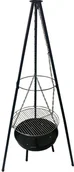 Paleniska ogrodowe - Grill, palenisko ogrodowe, trójnóg z rusztem DragonHouse 47cm - miniaturka - grafika 1
