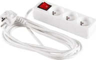 Listwy zasilające - Elcan Listwa zasilająca Elcan zwykła 3 gniazd 1.5m biały PM-ZW-3G-15 PM-ZW-3G-15 - miniaturka - grafika 1