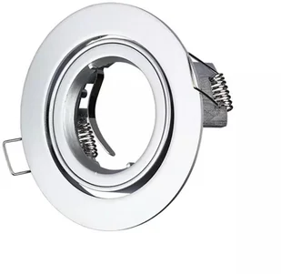 v-tac Oprawa Oczko V-TAC Aluminiowa Odlew GU10 Okrągła Ruchoma Srebrno Szary VT-775 - Oprawy, klosze i abażury - miniaturka - grafika 2