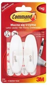 Artykuły biurowe - COMMAND-3M Haki wielokrotnego użytku COMMAND (17068 PL), z metalowym uchwytem, średnie, 2szt., biały 3M-UU007827098 - miniaturka - grafika 1