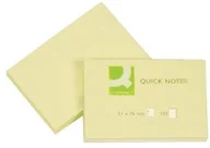 Notesy i bloczki - Q-CONNECT Bloczek samoprzylepny 51x76mm 1x100 kart. jasnożółty KF10501 - miniaturka - grafika 1