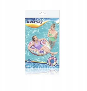 Bestway 36084 DUŻE KOŁO DO PŁYWANIA 91cm CZERWONE - Materace dmuchane i koła do pływania - miniaturka - grafika 11