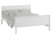 Łóżka - Magnat Meble Łóżko drewniane Laris 140x200 białe - miniaturka - grafika 1