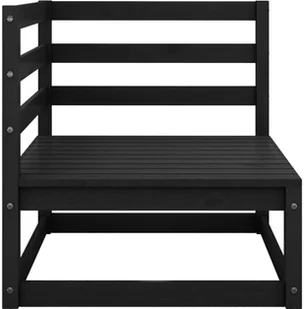 vidaXL 2-cz. zestaw wypoczynkowy do ogrodu, z poduszkami, czarny - Meble ogrodowe - miniaturka - grafika 4