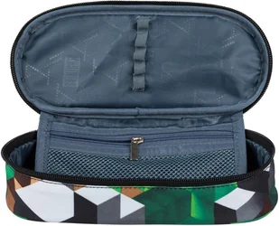 St. Majewski Piórnik saszetka jednokomorowa PC1 ZIELONE KLOCKI 3D St.Right 726321 - Piórniki - miniaturka - grafika 3