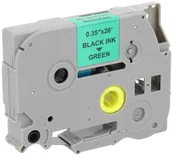 Etykiety do drukarek - Brother Zamiennik taśmy TZE-721 9mm zielona/czarny - miniaturka - grafika 1