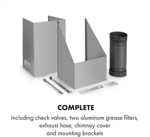 Klarstein Zola 60 Srebrny (CGCH3-Zola60) - Okapy kuchenne - miniaturka - grafika 9