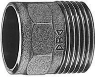 Łączniki, trójniki, kształtki - IBP Nypel do połączeń lutowanych i gwintowych 35 GZ 5/4" brąz 4243G035010000 4243G035010000 - miniaturka - grafika 1