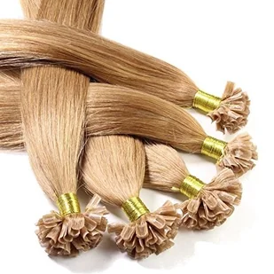 hair2heart 200 X 0.5 G przedłużenie włosów prawdziwe włosy dopinki firmy z u-TIP Keratin bondings, długość 60 cm/akcesoria do włosów zagęszczanie włosów//gładka struktura  najwyższa jakość  wiele kol - Gadżety na imprezę - miniaturka - grafika 10