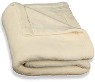 Koce - CelinaTex Montreal koc z polaru, mikrowłókno, narzuta, pled, beżowy, 150 x 200 cm 5000080 - miniaturka - grafika 1