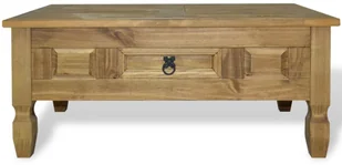 vidaXL Stolik kawowy w meksykańskim stylu Corona, sosna, 100x60x45 cm - Ławy i stoliki kawowe - miniaturka - grafika 2