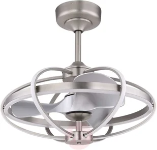 Globo Lighting Deckenventilator Simona Fernbedienung nickel matt - Wentylatory sufitowe - miniaturka - grafika 2