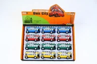 Samochody i pojazdy dla dzieci - Mega Creative Autobus metalowy 8060-45 W Displayu 12 szt - miniaturka - grafika 1