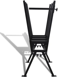 vidaXL vidaXL Czarny malowany proszkowo kozioł do cięcia drewna - Łuparki do drewna - miniaturka - grafika 5