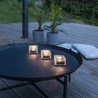 Lampy ogrodowe - Best Season Świeca solarna LED Icecube, 3 szt. kostka lodu - miniaturka - grafika 1