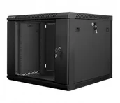 Szafy rack - Lanberg Szafa 19" 9U, 600X600, czarna FLAT PACK WF01-6609-10B - miniaturka - grafika 1