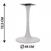 Inne meble biurowe - Stema SH Podstawa stolika SH-9108-1/W, fi 49 cm, (stelaż stolika), kolor biały SH-9108-1/W - miniaturka - grafika 1