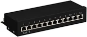 Switche - Goobay CAT 6 port Ethernet Patch Panel 12 STP ekranowane Czarny 1 szt. czarny - miniaturka - grafika 1