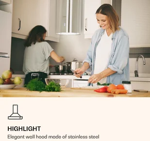 Klarstein Barella 35 Inox TK15CH-Barella-BK - Okapy kuchenne - miniaturka - grafika 2