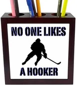 Pojemniki biurowe - 3dRose 3dRose ph_171945_1 5-calowy"No One Likes a Hooker" uchwyt na długopisy do płytek - niebieski ph_171945_1 - miniaturka - grafika 1