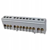Bezpieczniki elektryczne - Mostek W Obudowie Listwa Zaciskowa 12P Szara - miniaturka - grafika 1