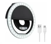 Akcesoria fotograficzne - BigBen BigBen Universal Clip-On LED Ring do Selfie - miniaturka - grafika 1