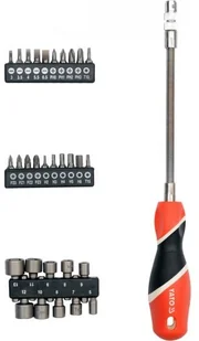 YATO wkrętak elastyczny z wymiennymi bitami YT-25972 - Śrubokręty - miniaturka - grafika 3