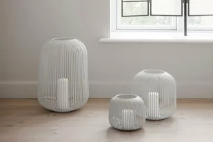 Blomus LITO Lampion - Świecznik 17 cm Biały 66203 - Świeczniki - miniaturka - grafika 2