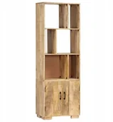 Półki i regały dla dzieci - Regał na książki, 60x35x180 cm, lite drewno mango - miniaturka - grafika 1