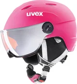 Kaski narciarskie - Uvex dziecięcy Junior Visor Pro Pink Mat 54 56) - miniaturka - grafika 1