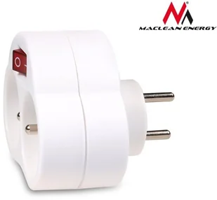 Maclean Gniazdko prądowe X2 z wyłącznikiem Energy MCE31 3680W - Gniazdka elektryczne - miniaturka - grafika 5