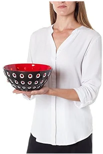 Guzzini Le Murrine Miska Czarno-Czerwona Średnica 20,0 2794.20.146 - Miski i półmiski - miniaturka - grafika 3